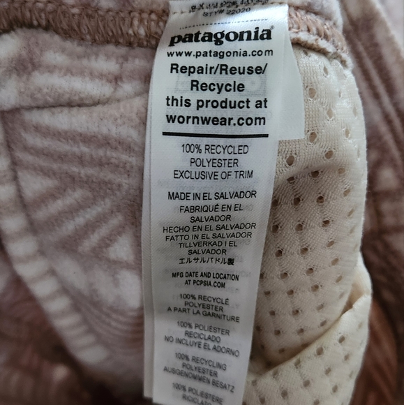 Patagonia Micro D Joggers Wmns Beige Gorpcore Outdoor Fleece Snow Bean Natural M - Picture 7 of 8
